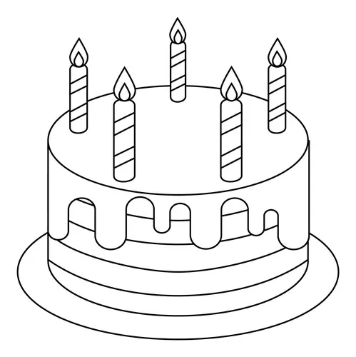 Coloring page cake & coloring book. 6000+ coloring pages