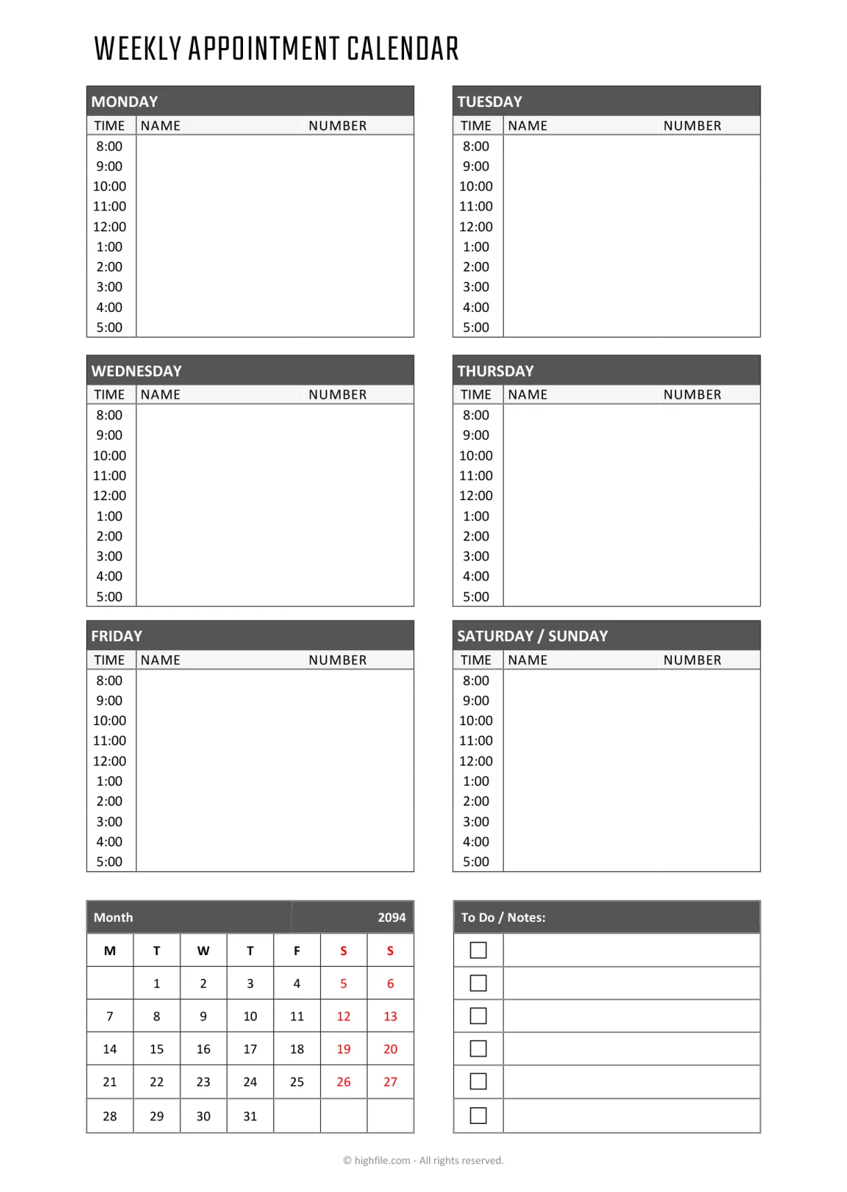 2025 minimal google sheets highfile