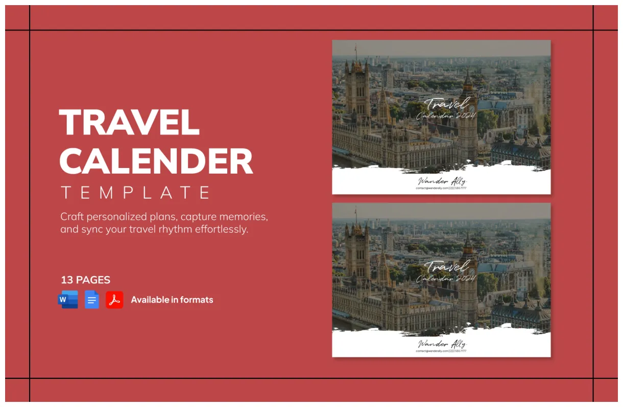 Activity Calendar Template in Word, PDF, Google Docs - Download
