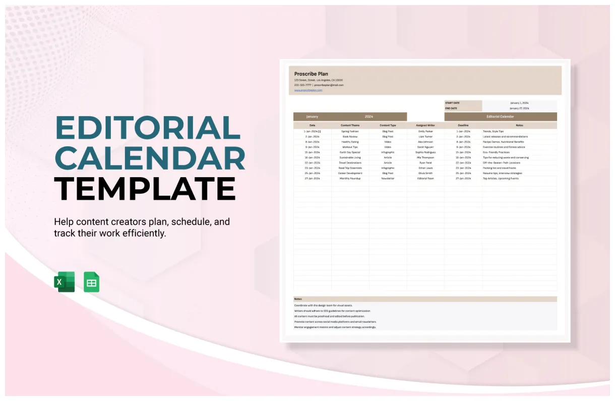 Calendar calculator template in excel, google sheets download