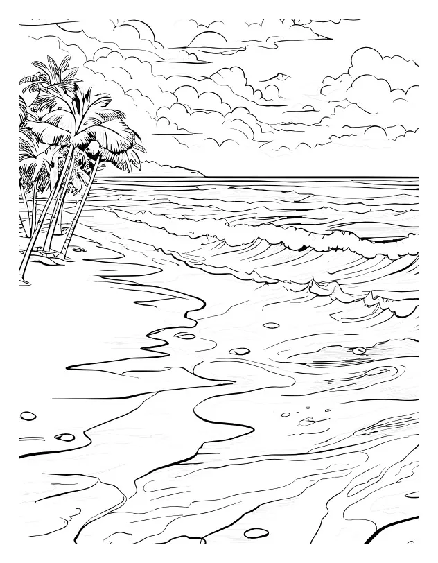 Ocean coloring page dive into underwater creativity