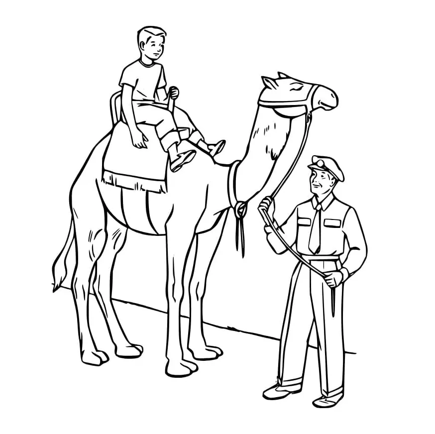 Camel coloring pages coloringlib