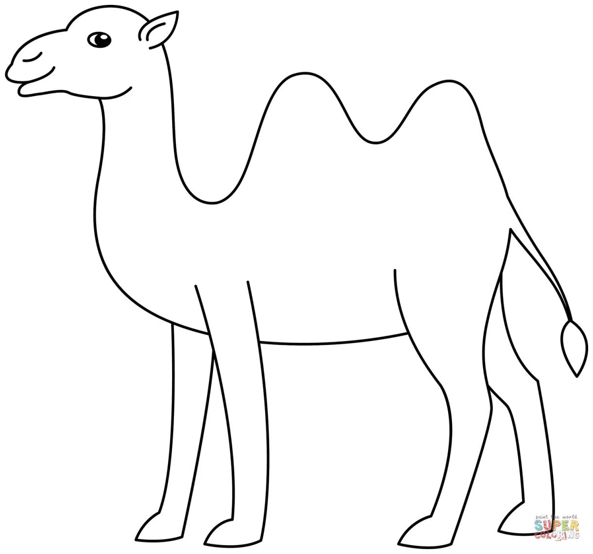 Camel coloring page free printable coloring pages