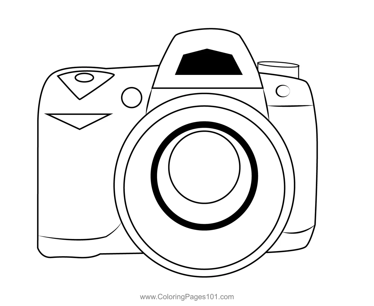 Slr for kids free cameras printable coloring