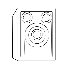 Camera in hand coloring page for kids free cameras printable coloring