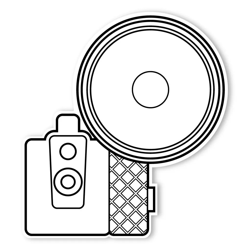 Caleb gray studio coloring flash bulb camera walls 360