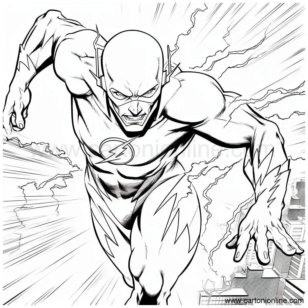 The Flash 44 coloring page