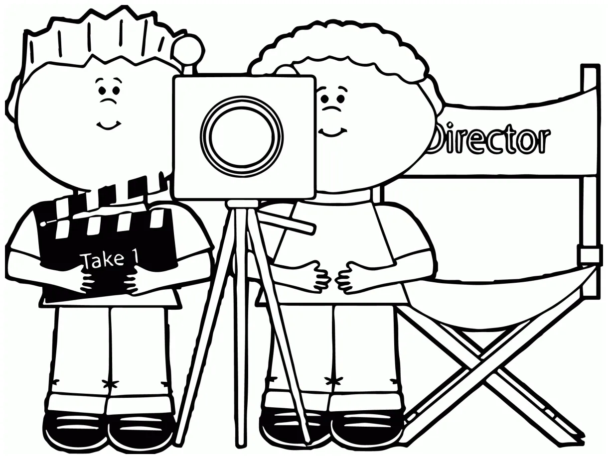 Camera Coloring Pages - Coloring Home