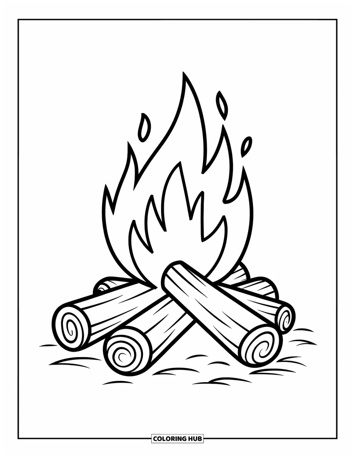 105+ Campfire Coloring Pages for Kids & Adults (Free Printable PDFs)
