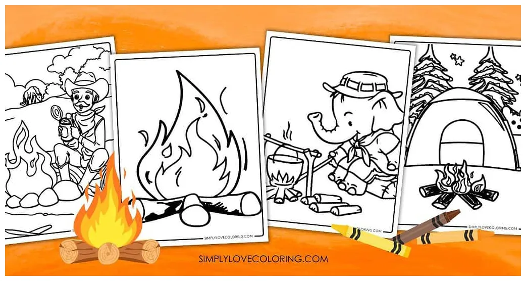 30 Campfire Coloring Pages (Free PDF Printables) - Simply Love Coloring