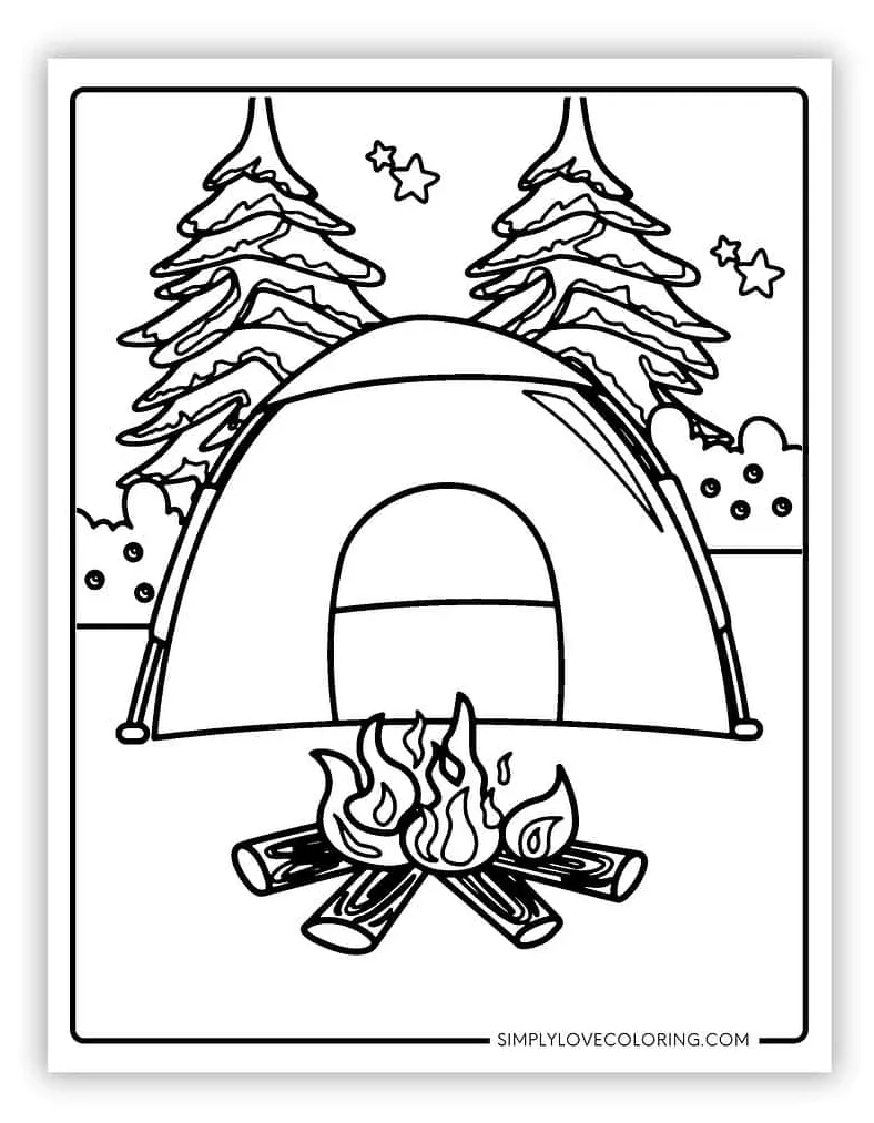 30 Campfire Coloring Pages (Free PDF Printables) - Simply Love Coloring