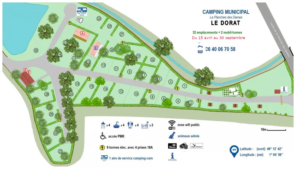 Camping la planche des dames le dorat