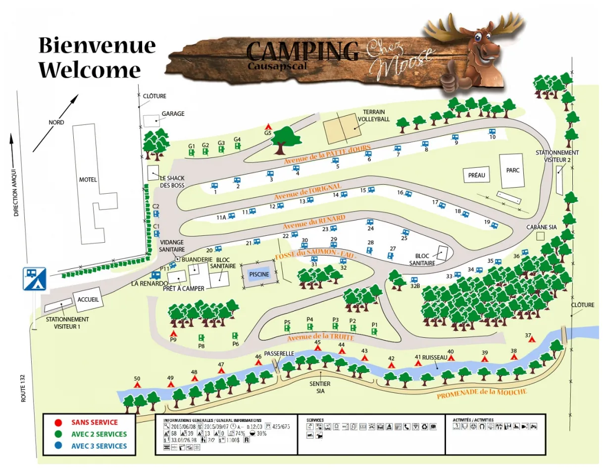 Tarification camping causapscal chez moose #202171