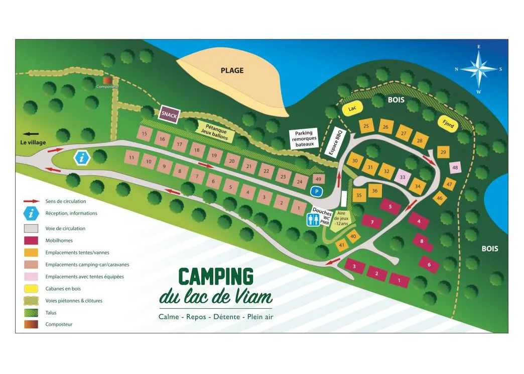 Camping du lac de viam en corrèze plateau de millevaches