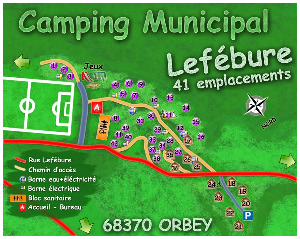 Contact et accès camping lefébure orbey alsace