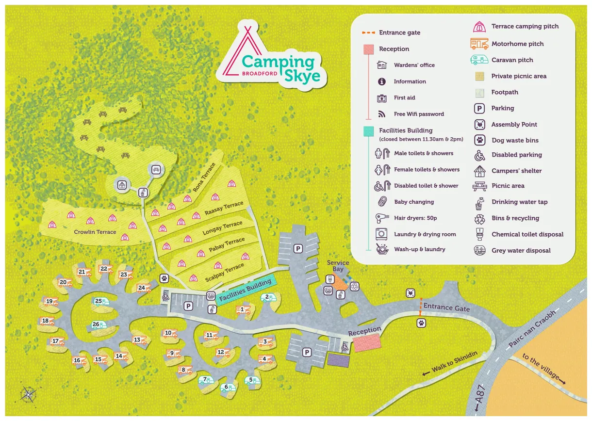 Facilities camping skye