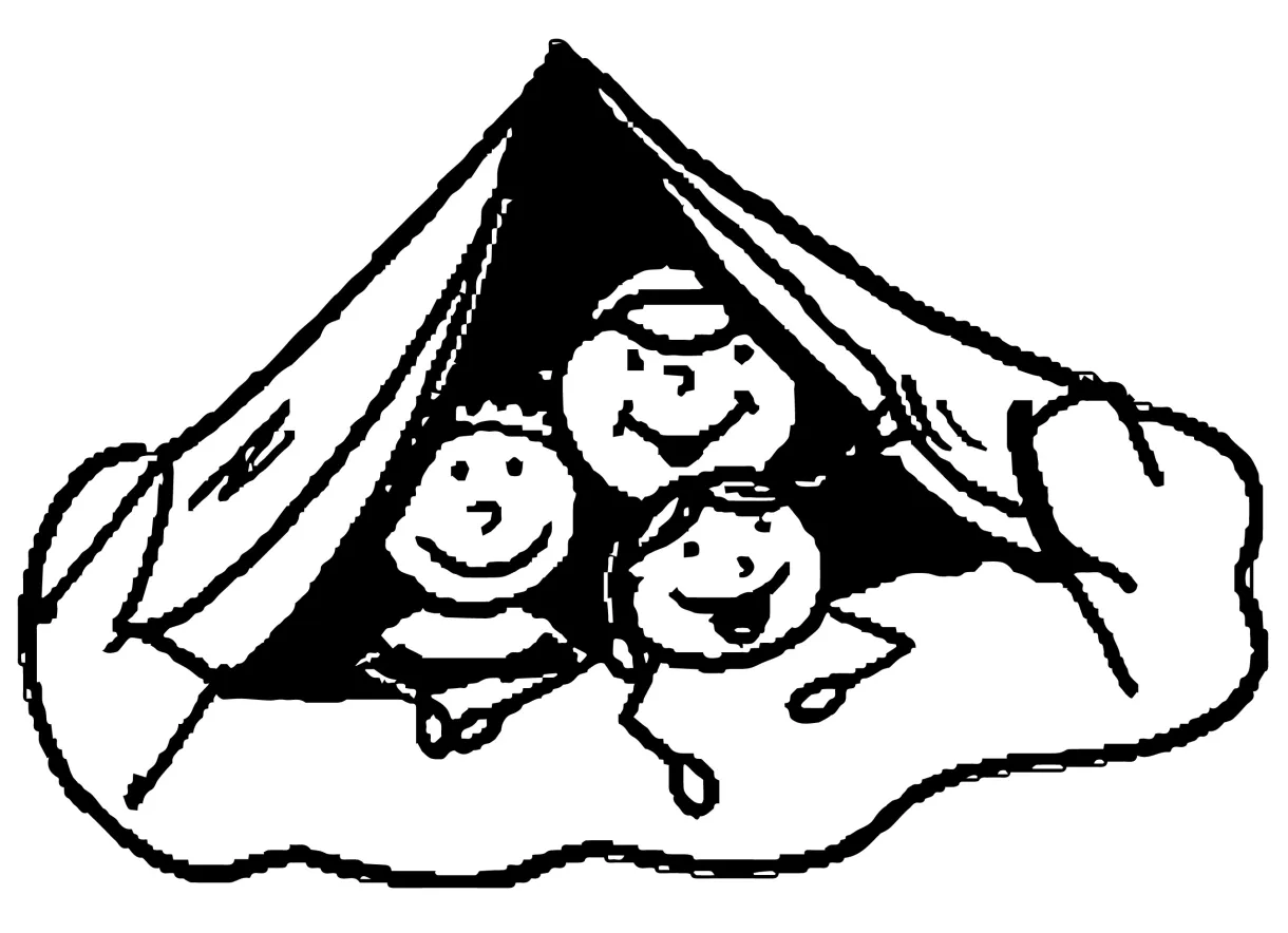 camping tent coloring page - Wecoloringpage.com