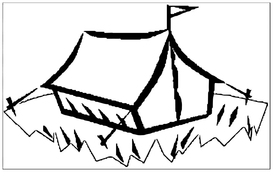 camping tent area coloring page - Wecoloringpage.com