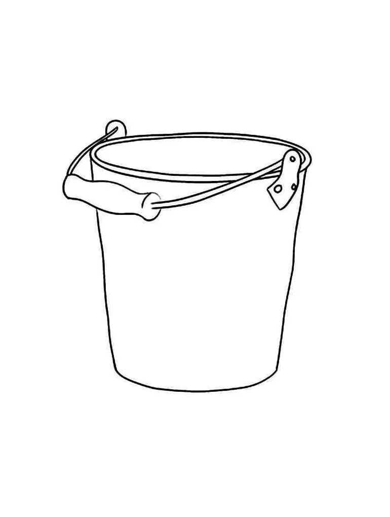 Bucket coloring pages