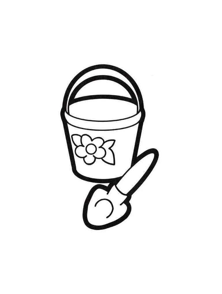 Bucket coloring pages