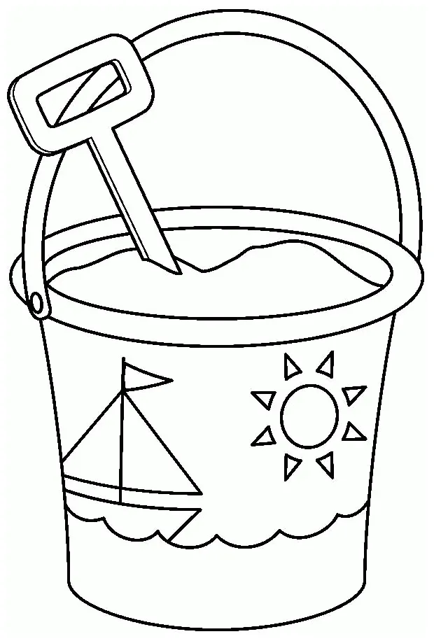 Bucket coloring page coloring home