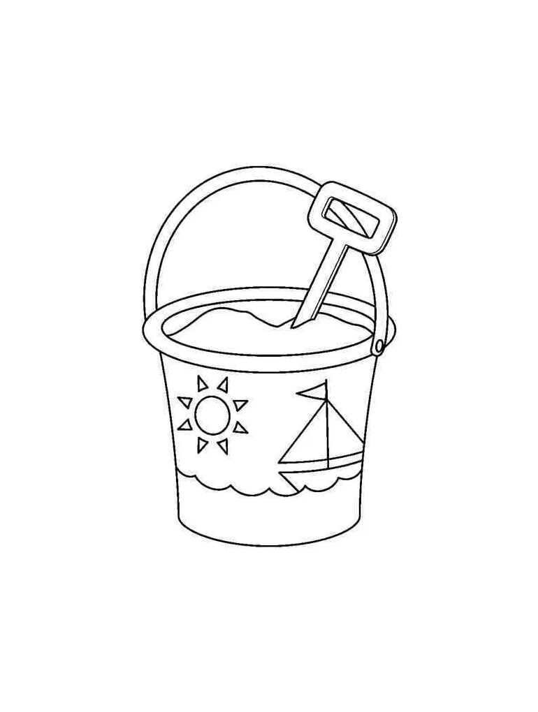 Bucket coloring pages