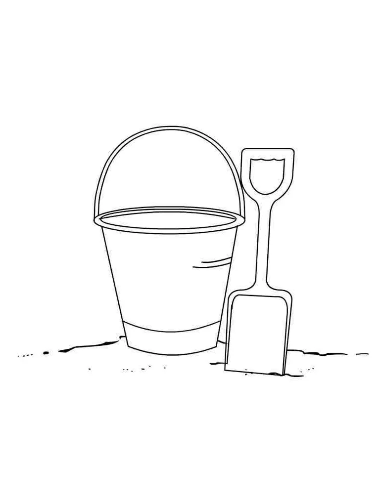 Bucket coloring pages