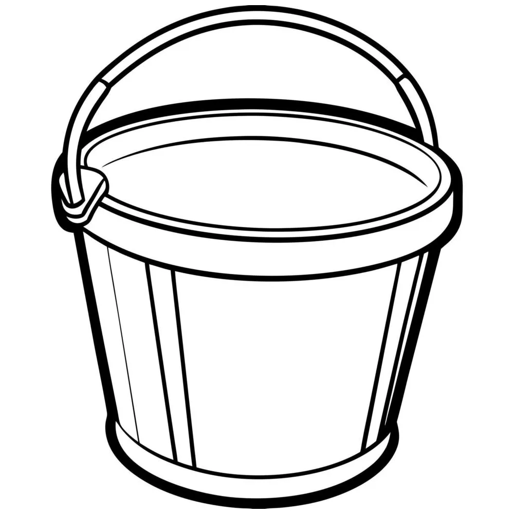 Bucket coloring pages [2025] printable coloring page
