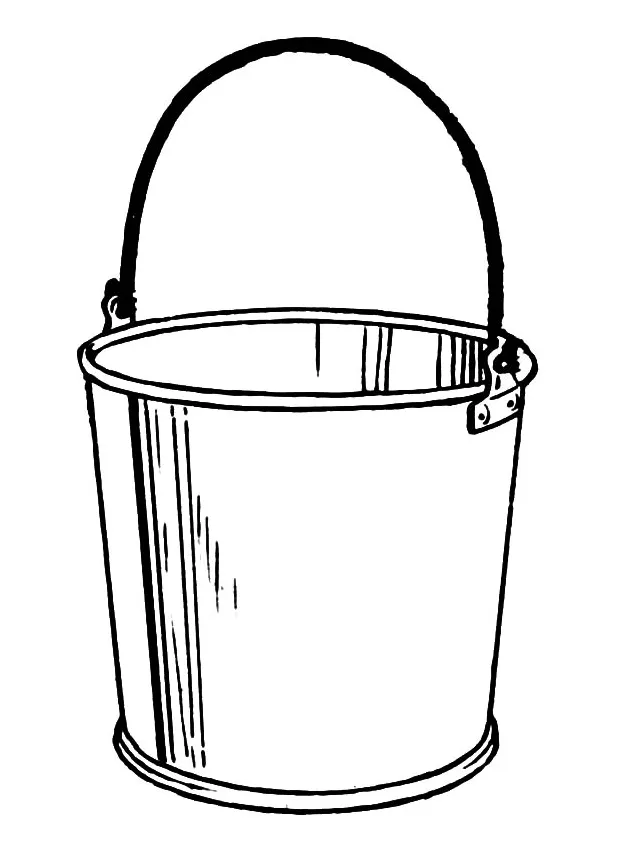 Bucket coloring page coloring home