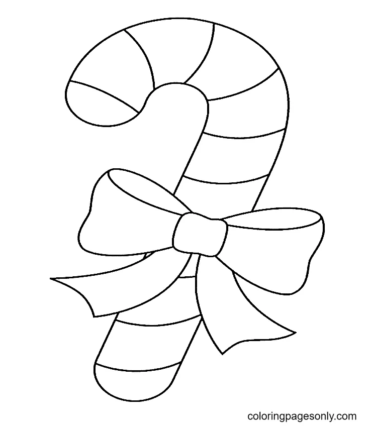 77 Christmas Candy Cane Coloring Pages - ColoringPagesOnly.com