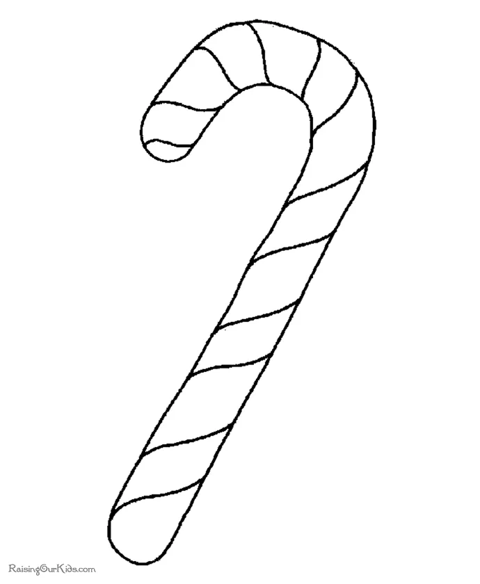 Christmas Candy Canes Coloring Pages - Coloring Home