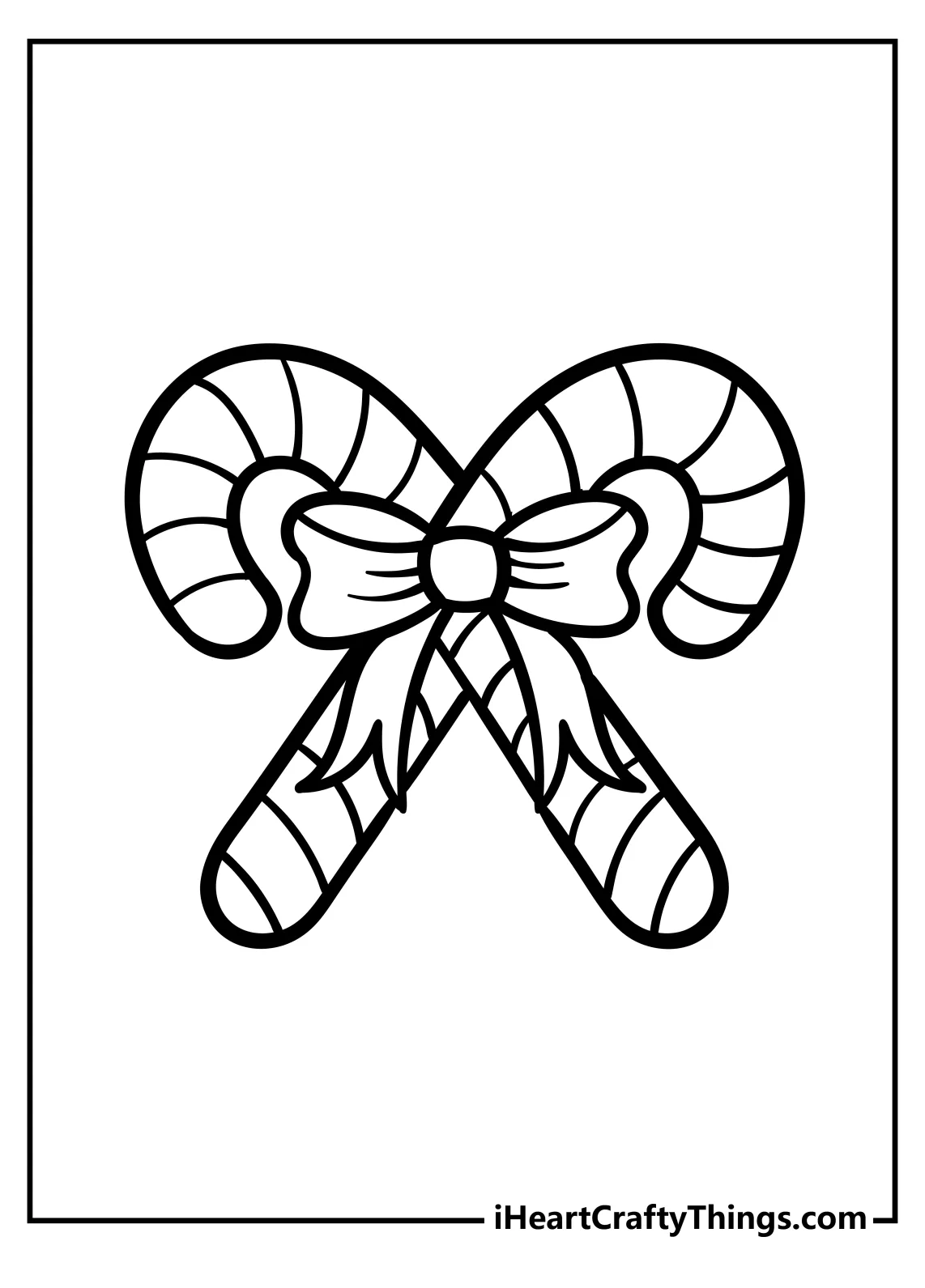 30 Candy Cane Coloring Pages (100% Free Printables)