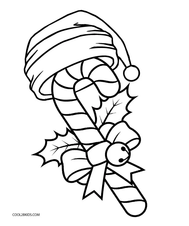 Free Printable Candy Cane Coloring Pages For Kids | Cool2bKids