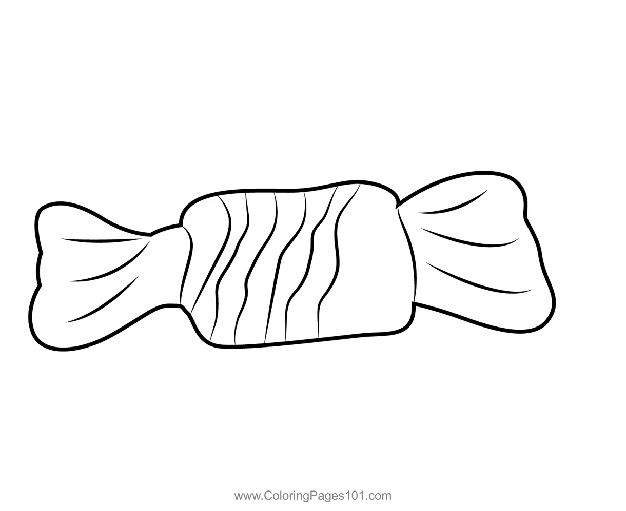 Candy Coloring Page for Kids - Free Candy Printable Coloring Pages