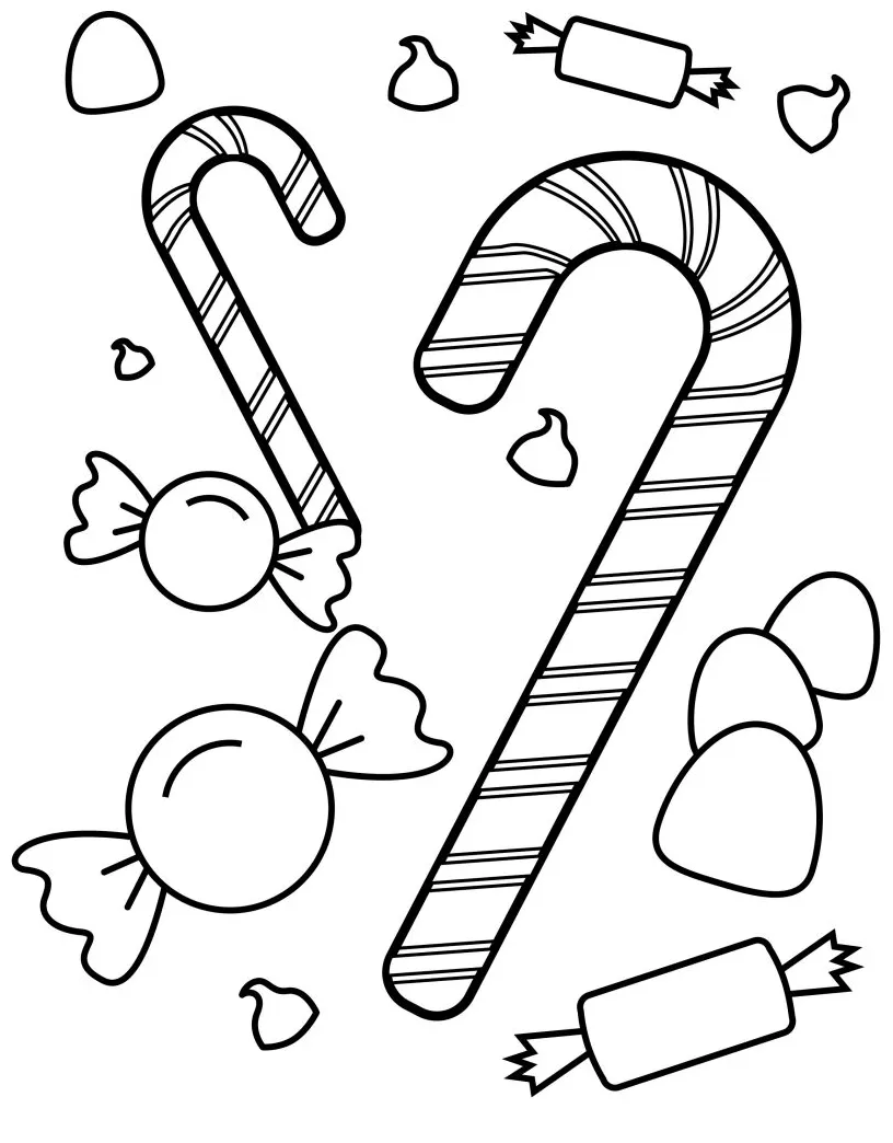 Free Printable Candy Coloring Pages For Kids