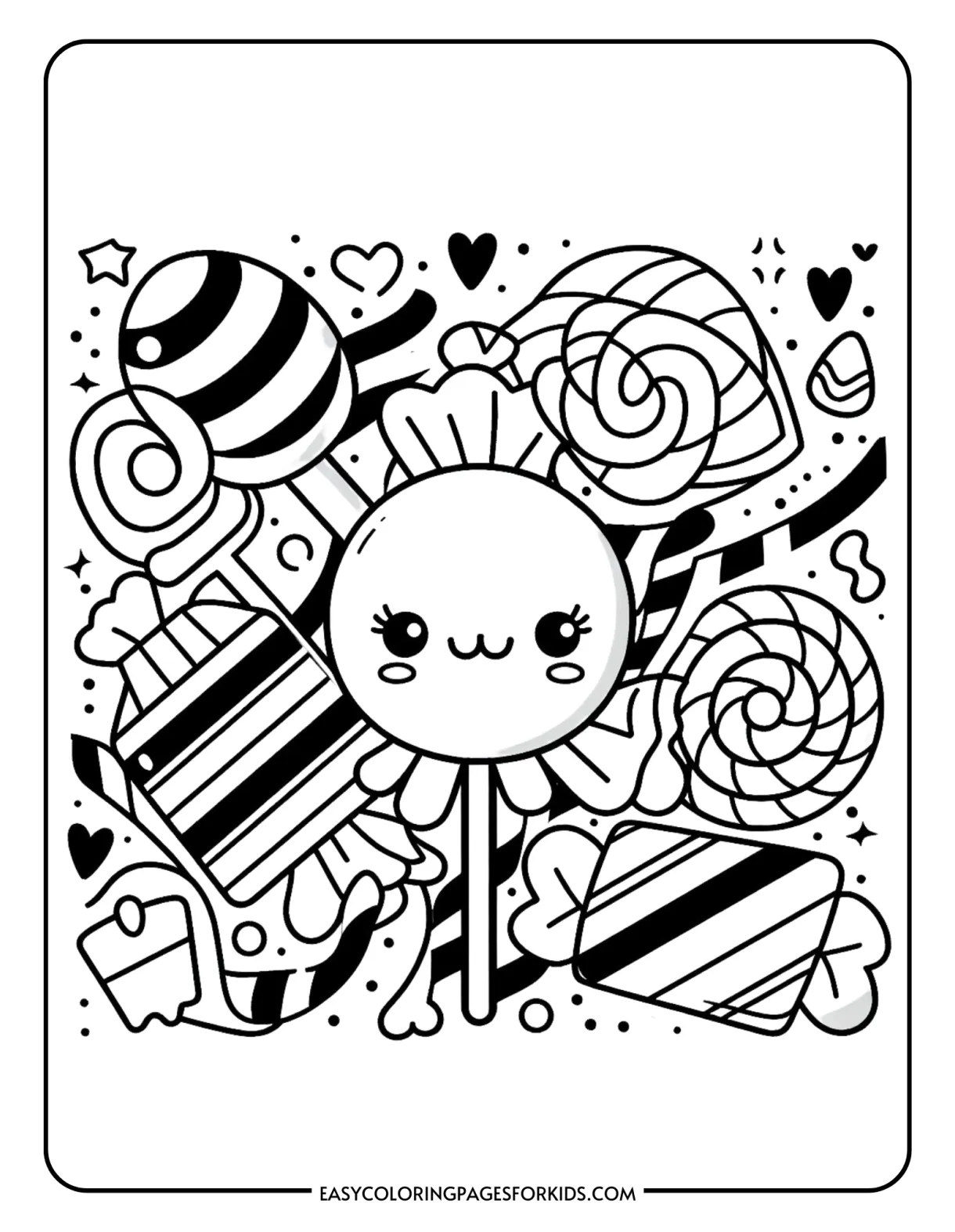 Free Printable Candy Coloring Pages (8 PDF Pages) - Easy Coloring Pages