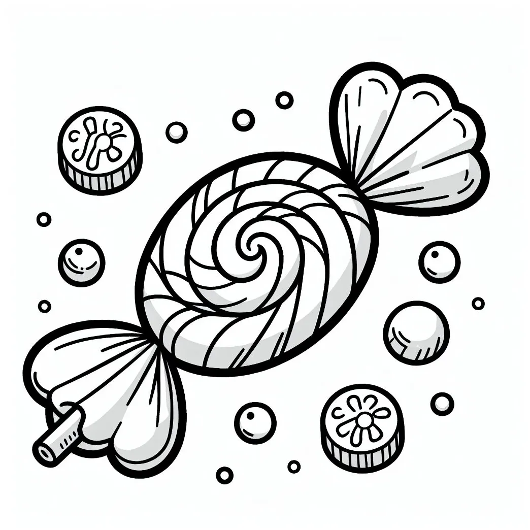 Candy 🍬 Coloring Page