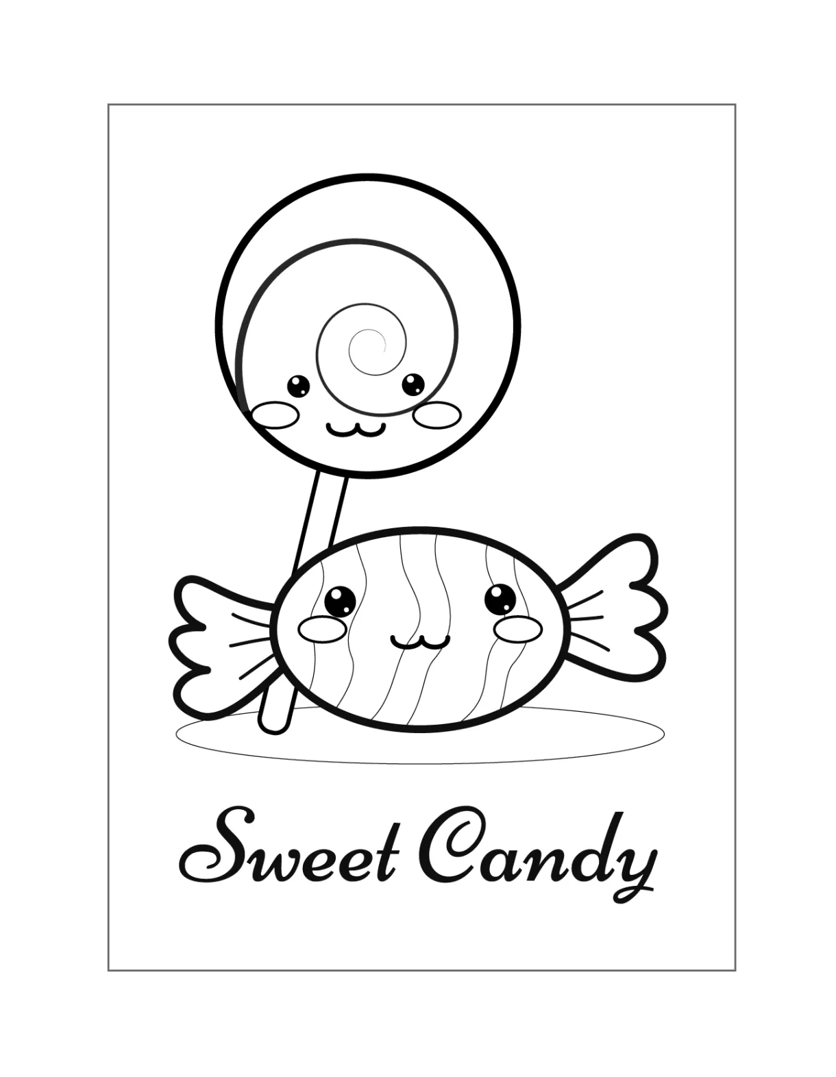 Candy Coloring Pages – Printable Coloring Pages. FREE