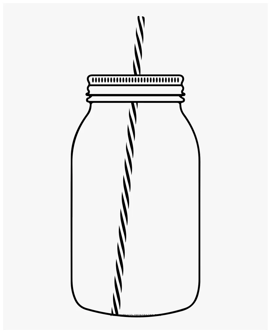 Jar coloring page, png download kindpng