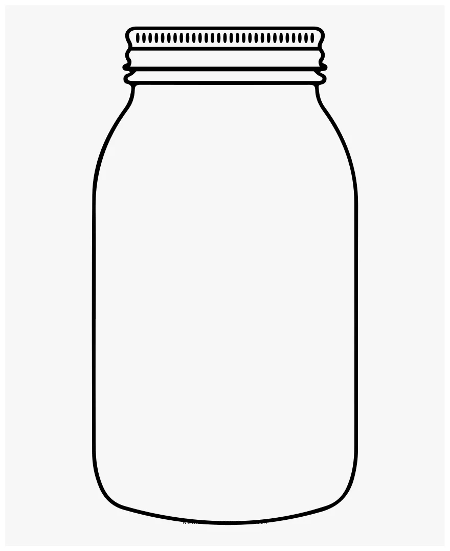 Jar coloring page, png download , transparent png pngitem