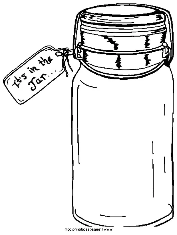 Canning jar drawing on clipartmag