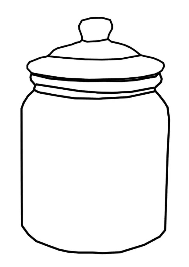 Jar coloring page coloring pages