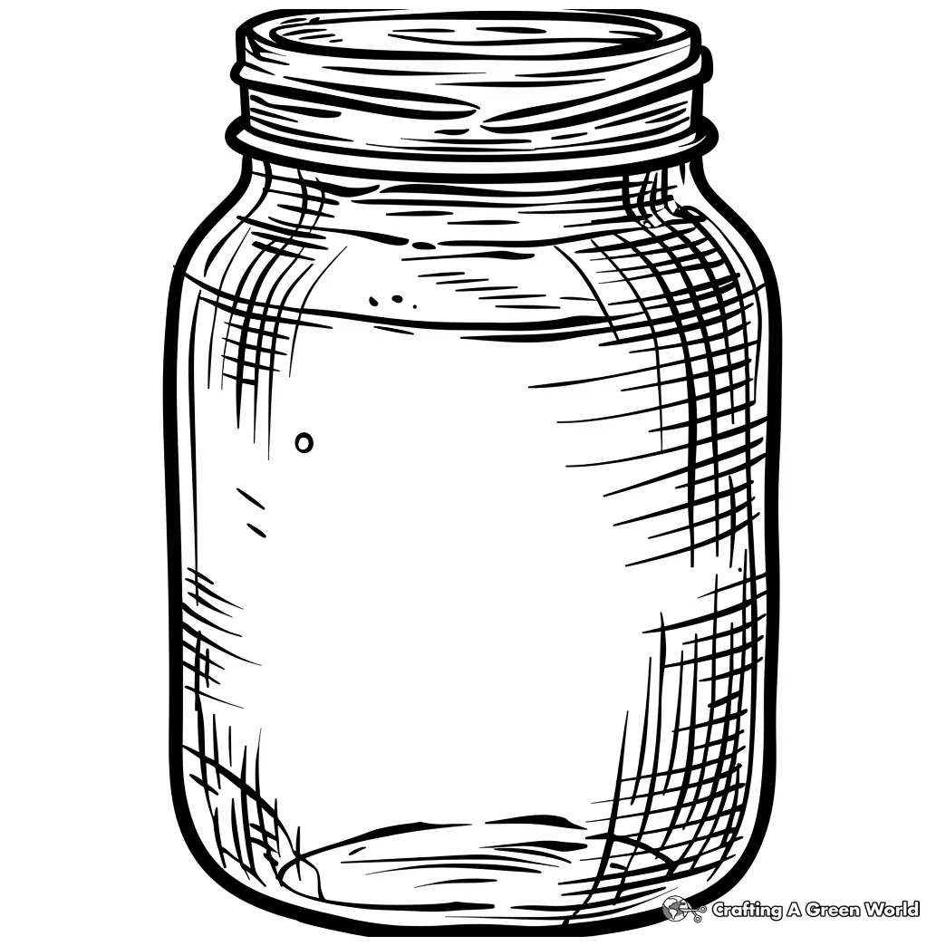 Ball s 1858 mason jar light blue patent print