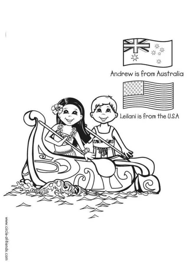 Coloring page canoe free printables img 5650