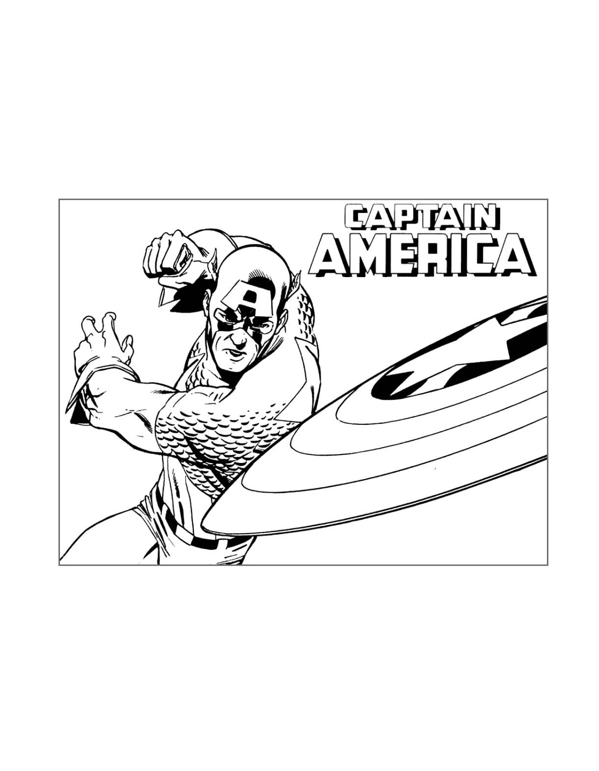Captain America Coloring Pages Shield [2025]