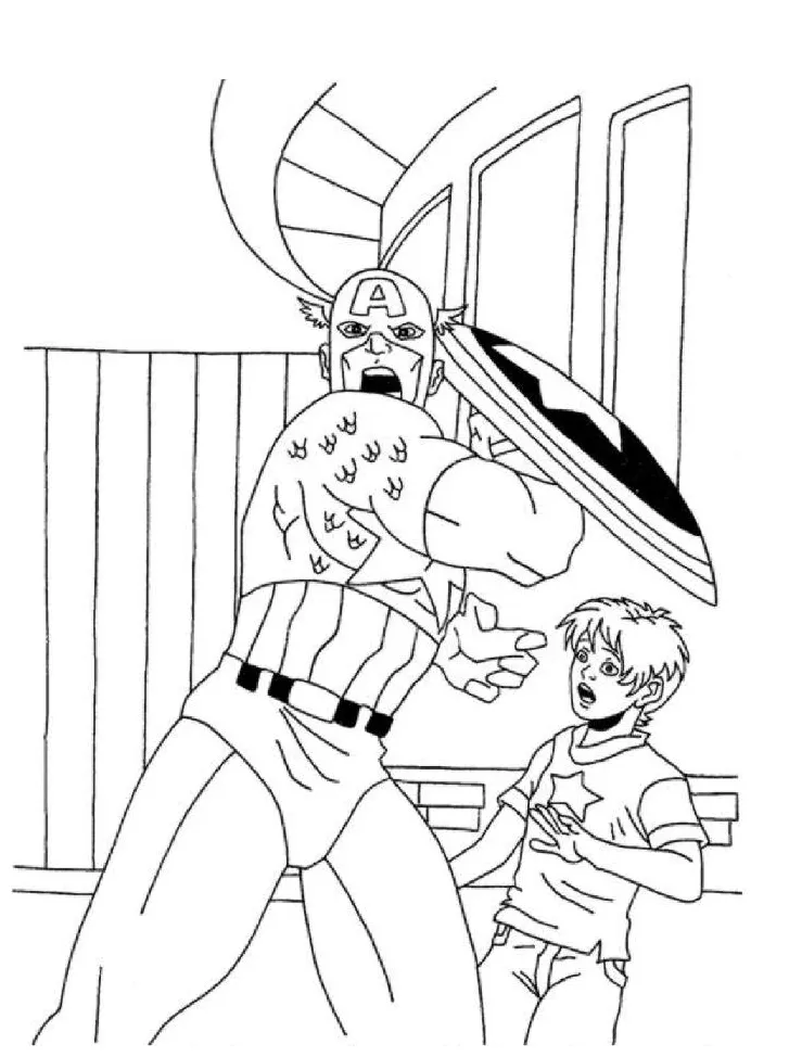 Captain America Shield Coloring Page | Free Printable Coloring Pages