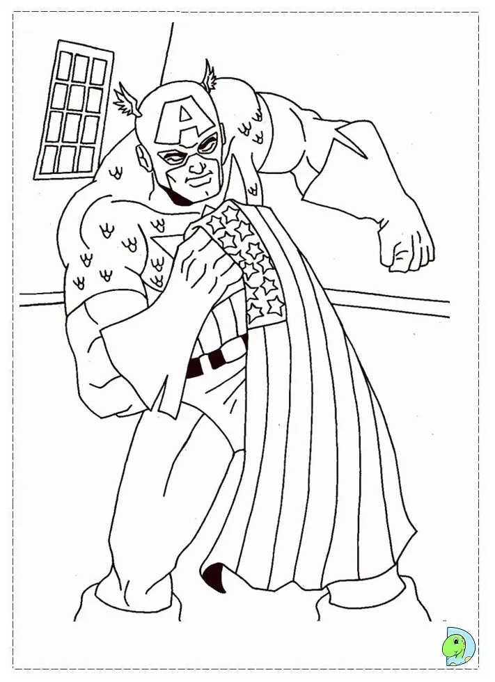 Captain America Shield Coloring Page | Free Printable Coloring Pages