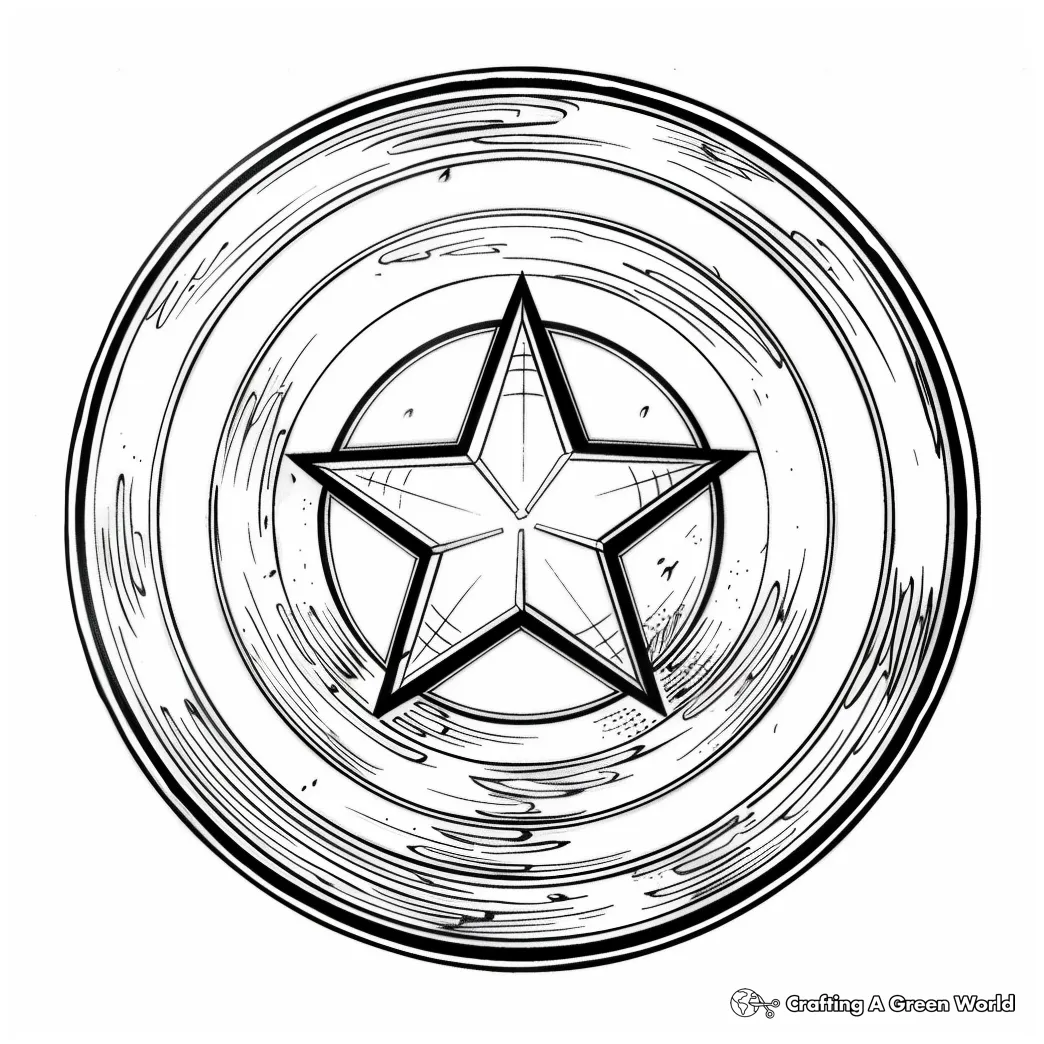 Free Printable Captain America Shield Coloring Pages - FREE Printables