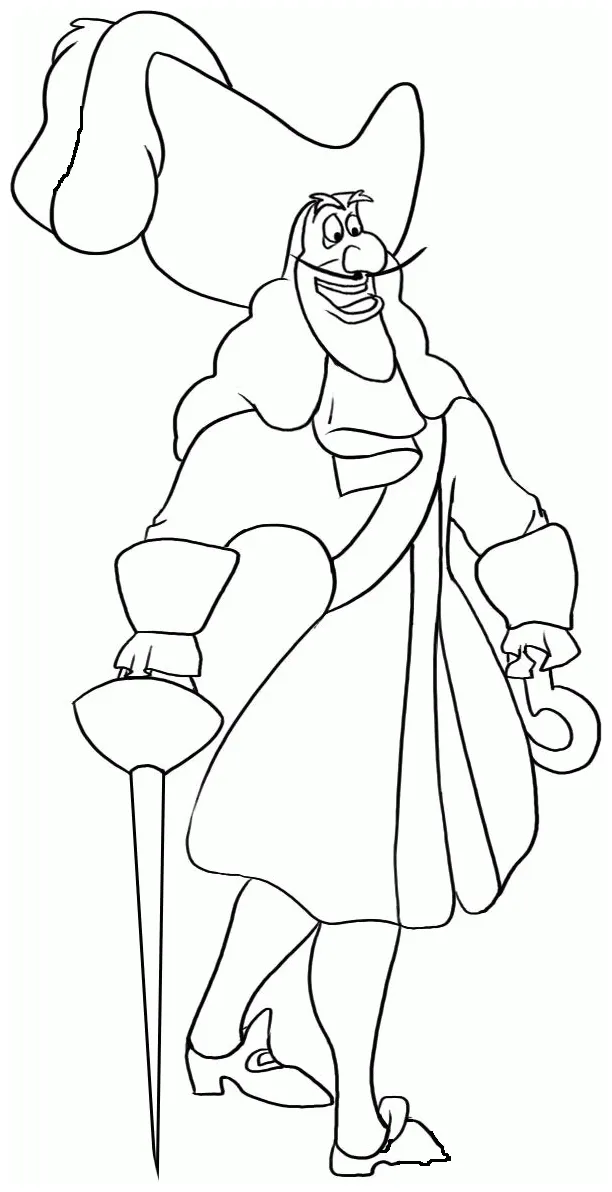Captain Hook Coloring Page - Coloring Home