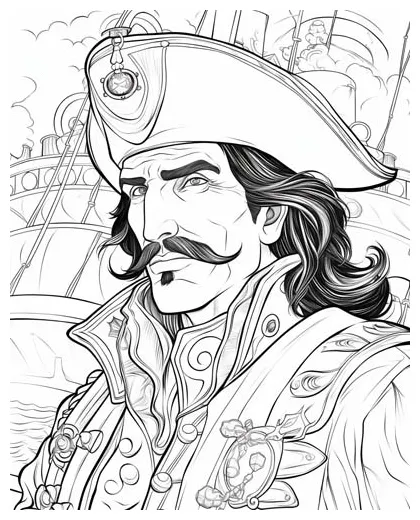 Captain Hook Coloring Pages